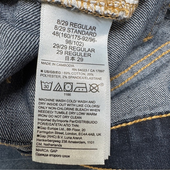 {GAP} "Boot" Dark Rinse Blue Mid Rise Bootcut Denim Jeans - Picture 7 of 9